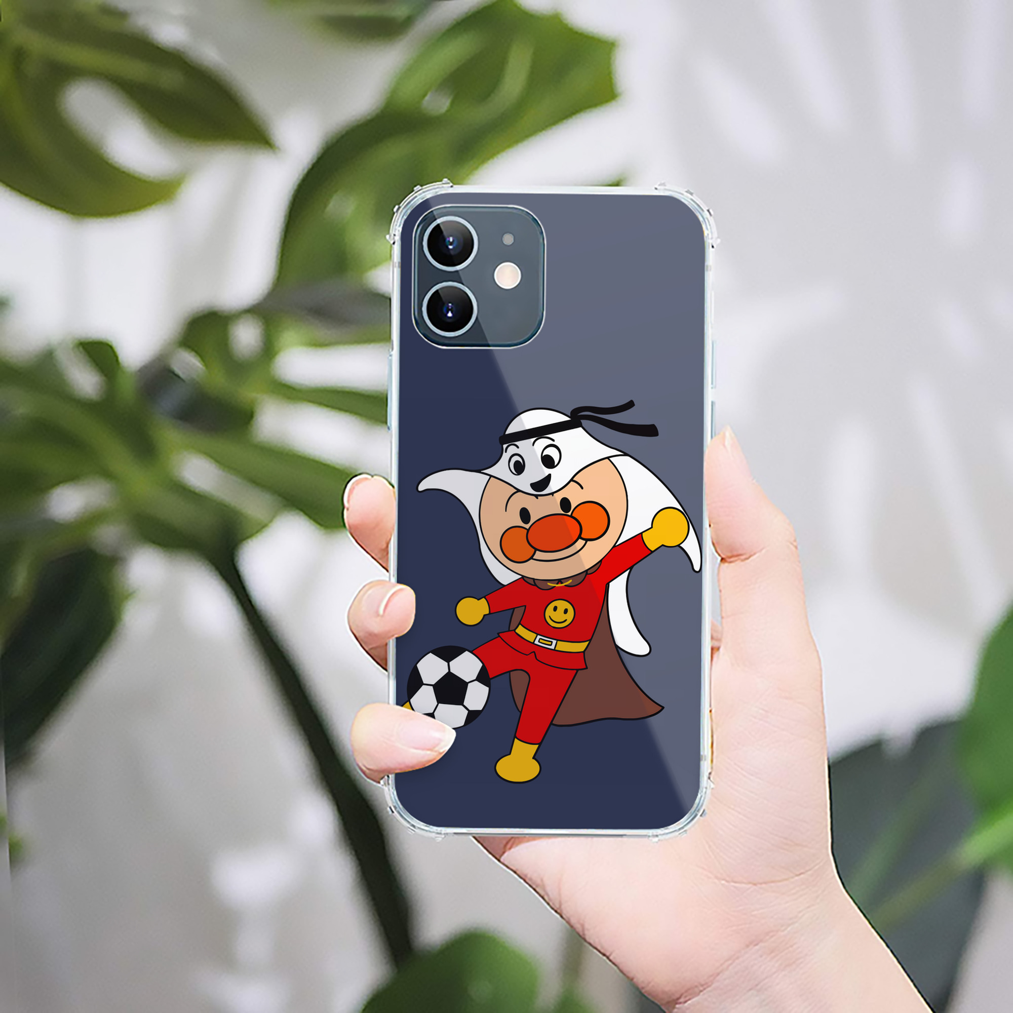 （画像用） アンパンマン Anpanman 【iPhone 12シリーズ対応】透明スマホケース（クリアソフトケース）